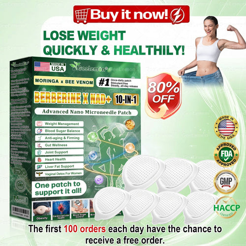 𝐎𝐟𝐟𝐢𝐜𝐢𝐚𝐥 𝐔𝐒 𝐒𝐭𝐨𝐫𝐞 🇺🇸  | ❤️❤️ 𝐆𝐞𝐞𝐋𝐞𝐦𝐨𝐧® Moringa · Berberine × NAD+ 𝟏𝟎-𝐢𝐧-𝟏 𝐀𝐝𝐯𝐚𝐧𝐜𝐞𝐝 𝐍𝐚𝐧𝐨 𝐌𝐢𝐜𝐫𝐨𝐧𝐞𝐞𝐝𝐥𝐞 𝐏𝐚𝐭𝐜𝐡 — 𝐎𝐧𝐜𝐞 𝐃𝐚𝐢𝐥𝐲, 𝐕𝐢𝐬𝐢𝐛𝐥𝐞 𝐑𝐞𝐬𝐮𝐥𝐭𝐬 𝐢𝐧 𝟕 𝐃𝐚𝐲𝐬