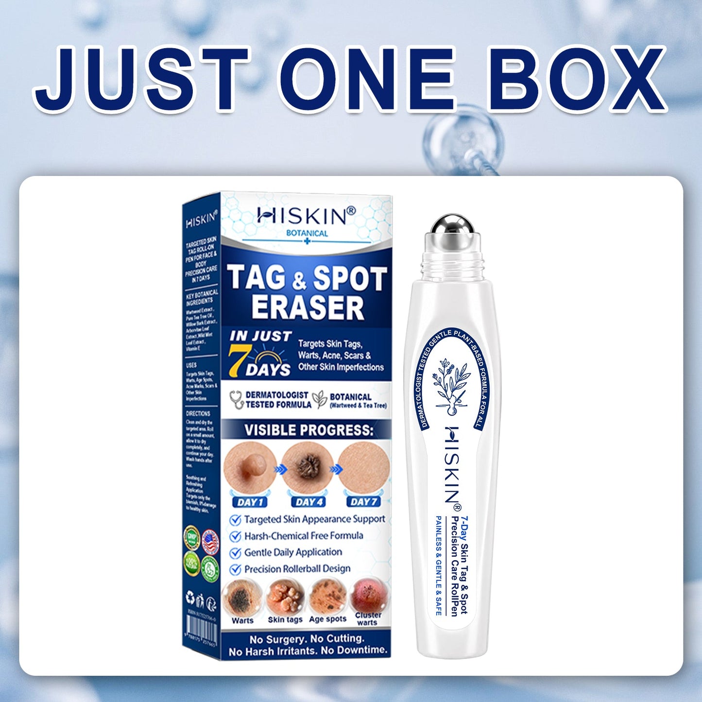 𝐇𝐈𝐒𝐊𝐈𝐍®👩‍⚕️😍𝟕-𝐃𝒂𝘆 𝐒𝗸𝐢𝐧 𝐓𝒂𝗴 & 𝐒𝐩𝙤𝐭 𝐄𝐫𝒂𝐬𝙚𝐫 Painless & Scar-Free Advanced Imperfection Removal Rollerball Pen