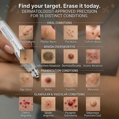 𝐇𝐈𝐒𝐊𝐈𝐍®👩‍⚕️😍𝟕-𝐃𝒂𝘆 𝐒𝗸𝐢𝐧 𝐓𝒂𝗴 & 𝐒𝐩𝙤𝐭 𝐄𝐫𝒂𝐬𝙚𝐫 Painless & Scar-Free Advanced Imperfection Removal Rollerball Pen