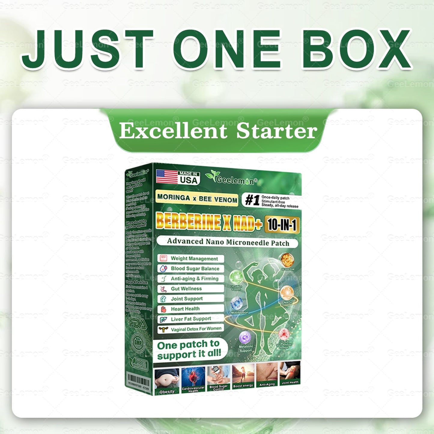 𝐎𝐟𝐟𝐢𝐜𝐢𝐚𝐥 𝐔𝐒 𝐒𝐭𝐨𝐫𝐞 🇺🇸  | ❤️❤️ 𝐆𝐞𝐞𝐋𝐞𝐦𝐨𝐧® Moringa · Berberine × NAD+ 𝟏𝟎-𝐢𝐧-𝟏 𝐀𝐝𝐯𝐚𝐧𝐜𝐞𝐝 𝐍𝐚𝐧𝐨 𝐌𝐢𝐜𝐫𝐨𝐧𝐞𝐞𝐝𝐥𝐞 𝐏𝐚𝐭𝐜𝐡 — 𝐎𝐧𝐜𝐞 𝐃𝐚𝐢𝐥𝐲, 𝐕𝐢𝐬𝐢𝐛𝐥𝐞 𝐑𝐞𝐬𝐮𝐥𝐭𝐬 𝐢𝐧 𝟕 𝐃𝐚𝐲𝐬